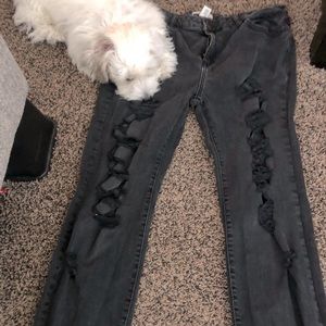 Black Ripped Skinny Jeans